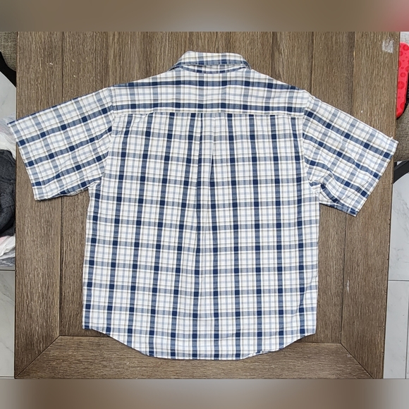 Carhartt Plaid 2 Pocket Short Sleeve Button-up Men's Size Large - Picture 6 of 7